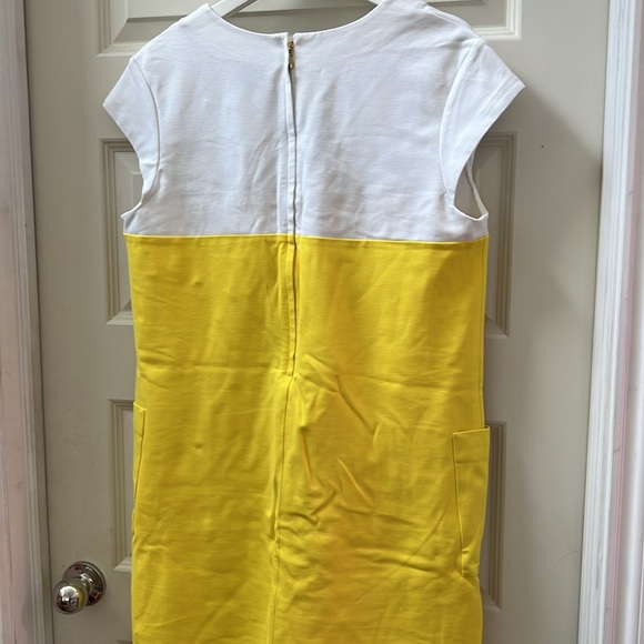 Kate spade ♠️ color black shift dress yellow Large - Picture 3 of 3